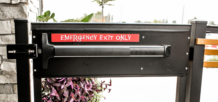 emergency push bar installation in El Segundo
